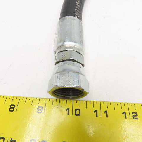 Parker 3/4" (-12) Hydraulic Hose Assembly 1-1/16"-16 Female JIC Swivel 26" OAL
