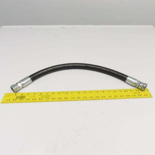 Parker 3/4" (-12) Hydraulic Hose Assembly 1-1/16"-16 Female JIC Swivel 26" OAL