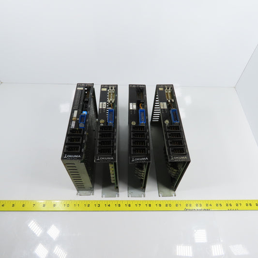 Okuma FUB-P4M4 FUB-DR3 FUB-P4R2 Servo Drive Controller Ver 2.0 2.0.1 Lot of 4