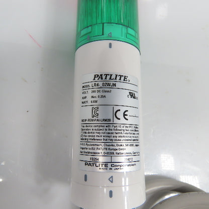 Patlite LR4-02WJN Signal Tower Light Base W/Red & Green 24V DC 6.6W