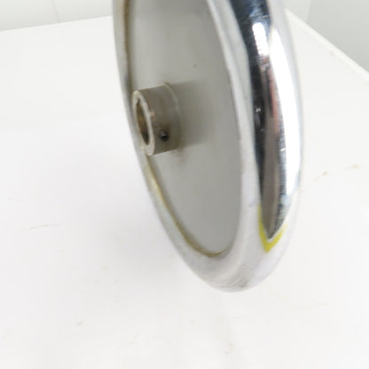 13" Solid Disc Cast Iron Machine Hand Wheel Manual 1-1/2" Bore W/Chrome Edge