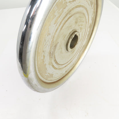 13" Solid Disc Cast Iron Machine Hand Wheel Manual 1-1/2" Bore W/Chrome Edge
