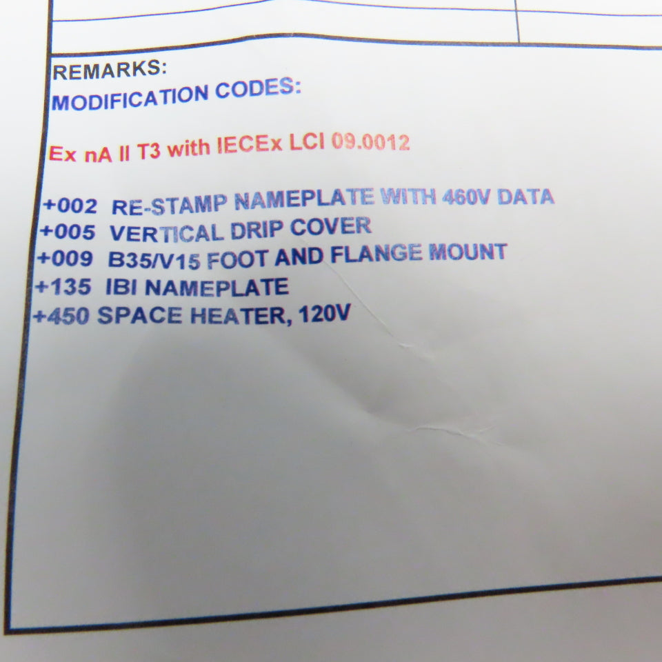 ABB M3BP180MLA6 15kW 1184RPM 3Ph 460V 180L Frame Severe Duty Drip Proof Motor