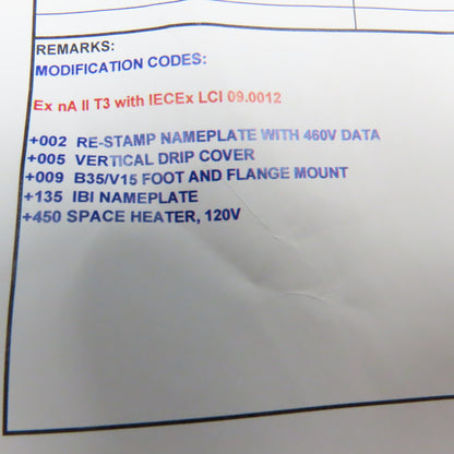 ABB M3BP180MLA6 15kW 1184RPM 3Ph 460V 180L Frame Severe Duty Drip Proof Motor