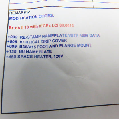ABB M3BP180MLA6 15kW 1184RPM 3Ph 460V 180L Frame Severe Duty Drip Proof Motor