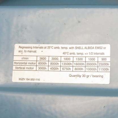 ABB M3BP180MLA6 15kW 1184RPM 3Ph 460V 180L Frame Severe Duty Drip Proof Motor