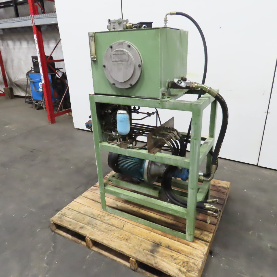 Vickers 3kW 23 Gallon Hydraulic Power Unit 460V 3PH W/PVQ13-A2R-SES 13.8 cm³/r