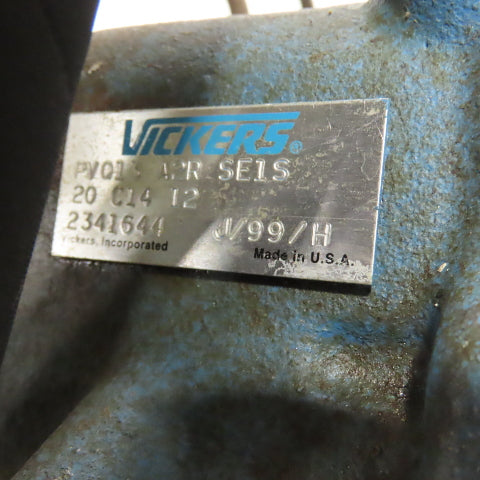 Vickers 3kW 23 Gallon Hydraulic Power Unit 460V 3PH W/PVQ13-A2R-SES 13.8 cm³/r