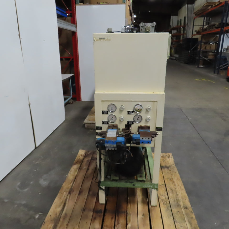 Vickers 3kW 23 Gallon Hydraulic Power Unit 460V 3PH W/PVQ13-A2R-SES 13.8 cm³/r