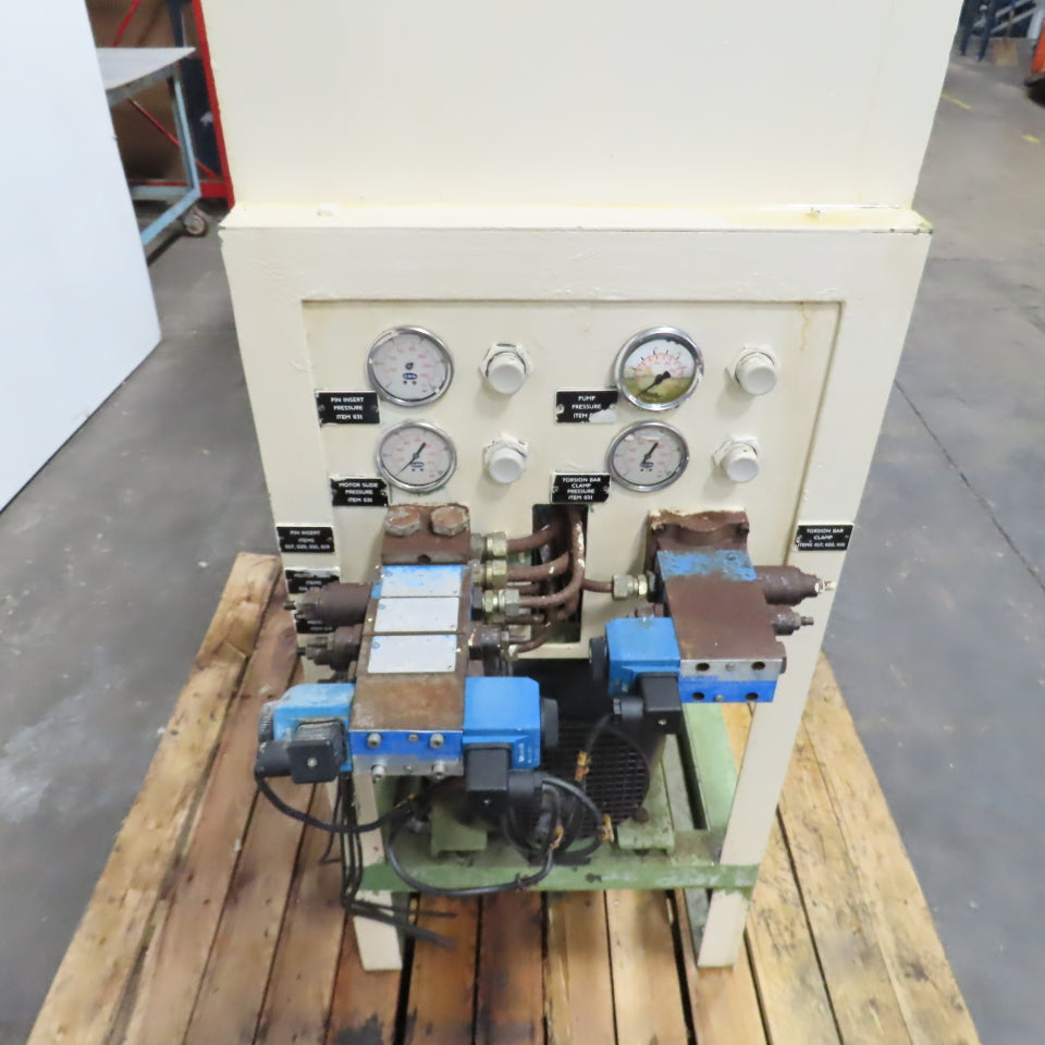 Vickers 3kW 23 Gallon Hydraulic Power Unit 460V 3PH W/PVQ13-A2R-SES 13.8 cm³/r