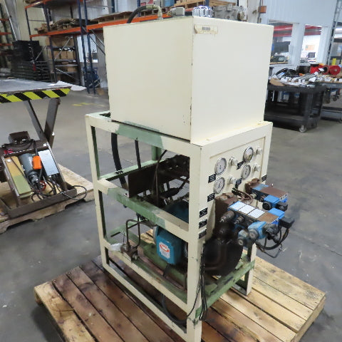 Vickers 3kW 23 Gallon Hydraulic Power Unit 460V 3PH W/PVQ13-A2R-SES 13.8 cm³/r