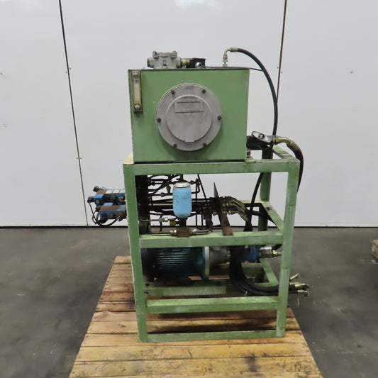 Vickers 3kW 23 Gallon Hydraulic Power Unit 460V 3PH W/PVQ13-A2R-SES 13.8 cm³/r