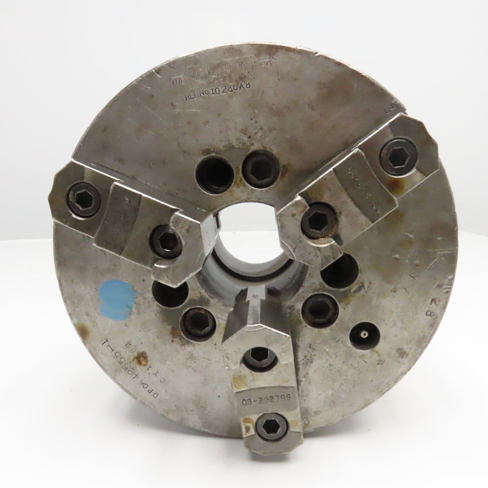 Cushman 10" Self Centering 3 Jaw Scroll Chuck D1 Mount 2-3/4" Thru Hole