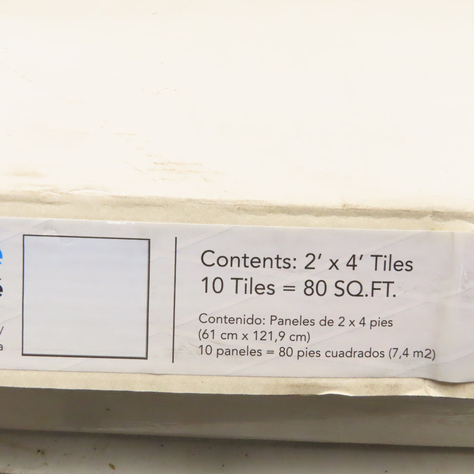 Spectra Tile SPT6021P 2' x 4'  White Finale Waterproof Ceiling Tiles Lot Of 10
