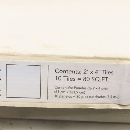 Spectra Tile SPT6021P 2' x 4'  White Finale Waterproof Ceiling Tiles Lot Of 10