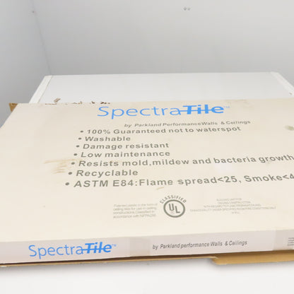 Spectra Tile SPT6021P 2' x 4'  White Finale Waterproof Ceiling Tiles Lot Of 10