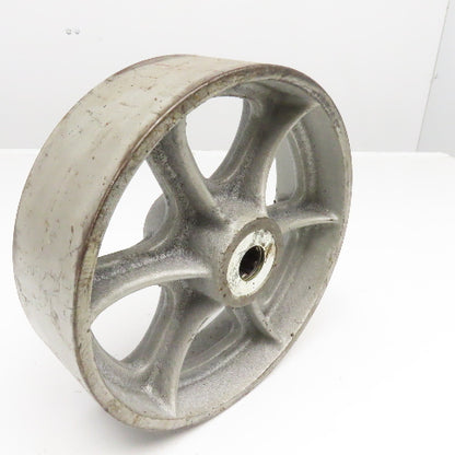 10" x 3" Cast Iron Spoked Caster Wheel 1" Axle