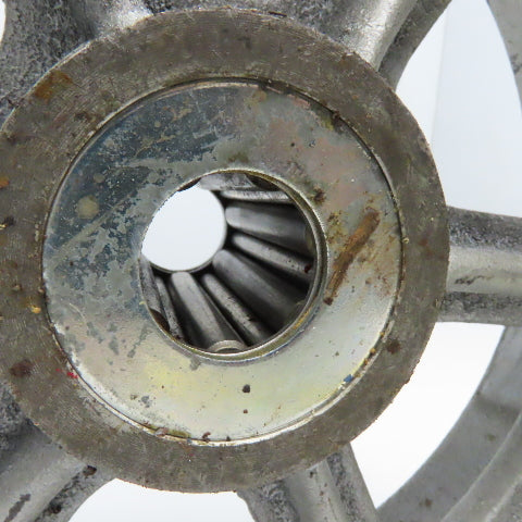 10" x 3" Cast Iron Spoked Caster Wheel 1" Axle