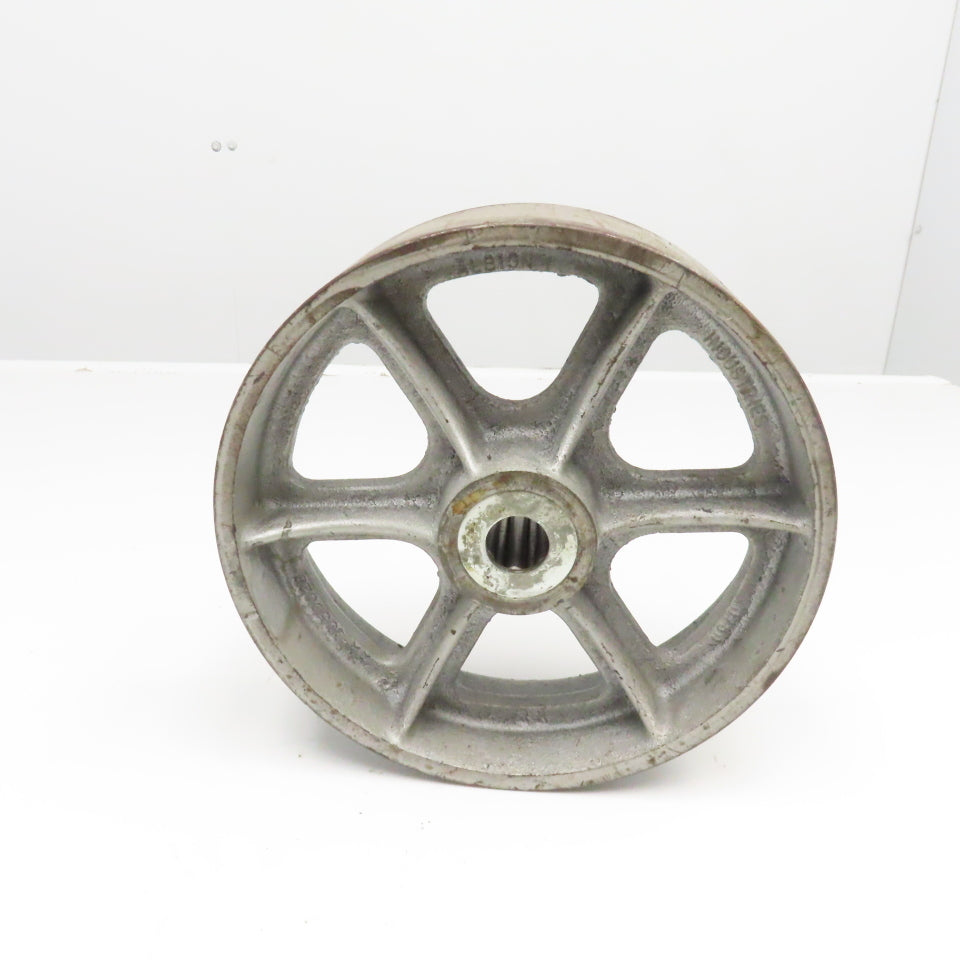 10" x 3" Cast Iron Spoked Caster Wheel 1" Axle