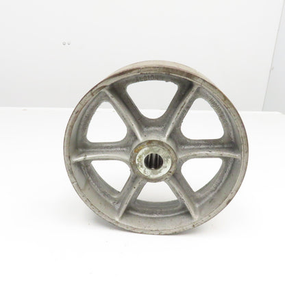 10" x 3" Cast Iron Spoked Caster Wheel 1" Axle