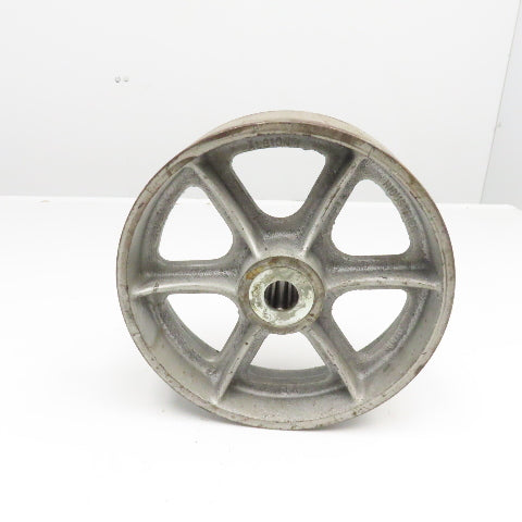 10" x 3" Cast Iron Spoked Caster Wheel 1" Axle