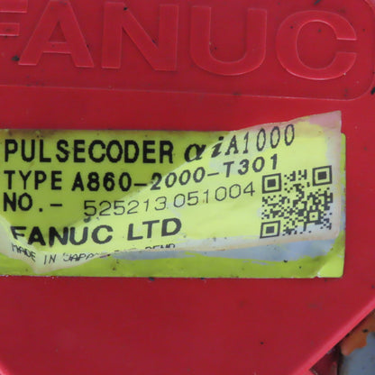 Fanuc A06B-0241-B100 1.8kW 2000RPM 255V AC Servo Motor W/ Encoder A860-2000-T301