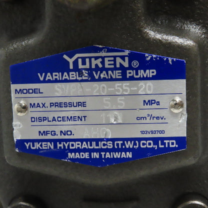 Yuken  SVPF-20-55-20 30 Liter Hydraulic Power Unit 220/380V 50/60Hz 20L/Min
