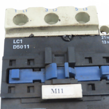 Telemecanique LC1D5011 600V 3Ph 30Hp MAX Contactor 110V 50/60Hz Coil
