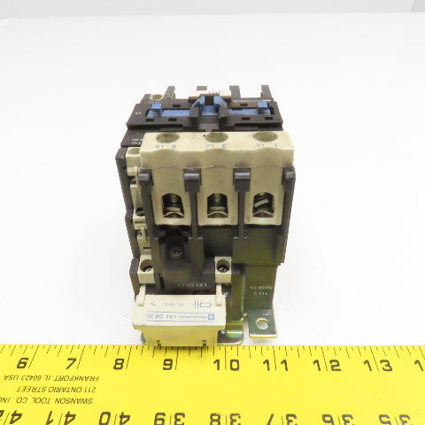 Telemecanique LC1D5011 600V 3Ph 30Hp MAX Contactor 110V 50/60Hz Coil