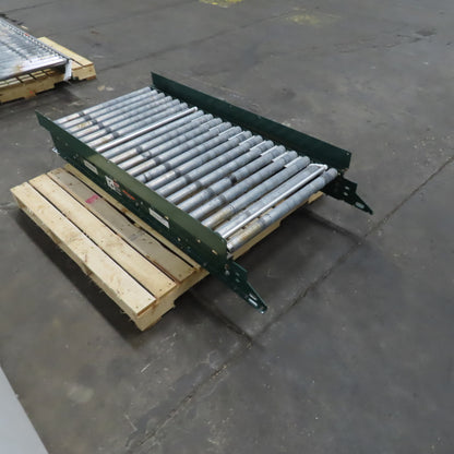 Dematic 28" W x 60" L Gravity Roller Accumulation Conveyor 27-1/2" BF