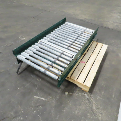 Dematic 28" W x 60" L Gravity Roller Accumulation Conveyor 27-1/2" BF