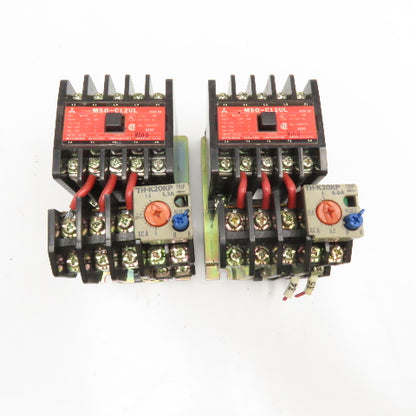 Mitsubishi MSO-C12UL Size 00 Contactor 600V 2Hp 3Ph MAX 110/120V Coil Lot Of 2