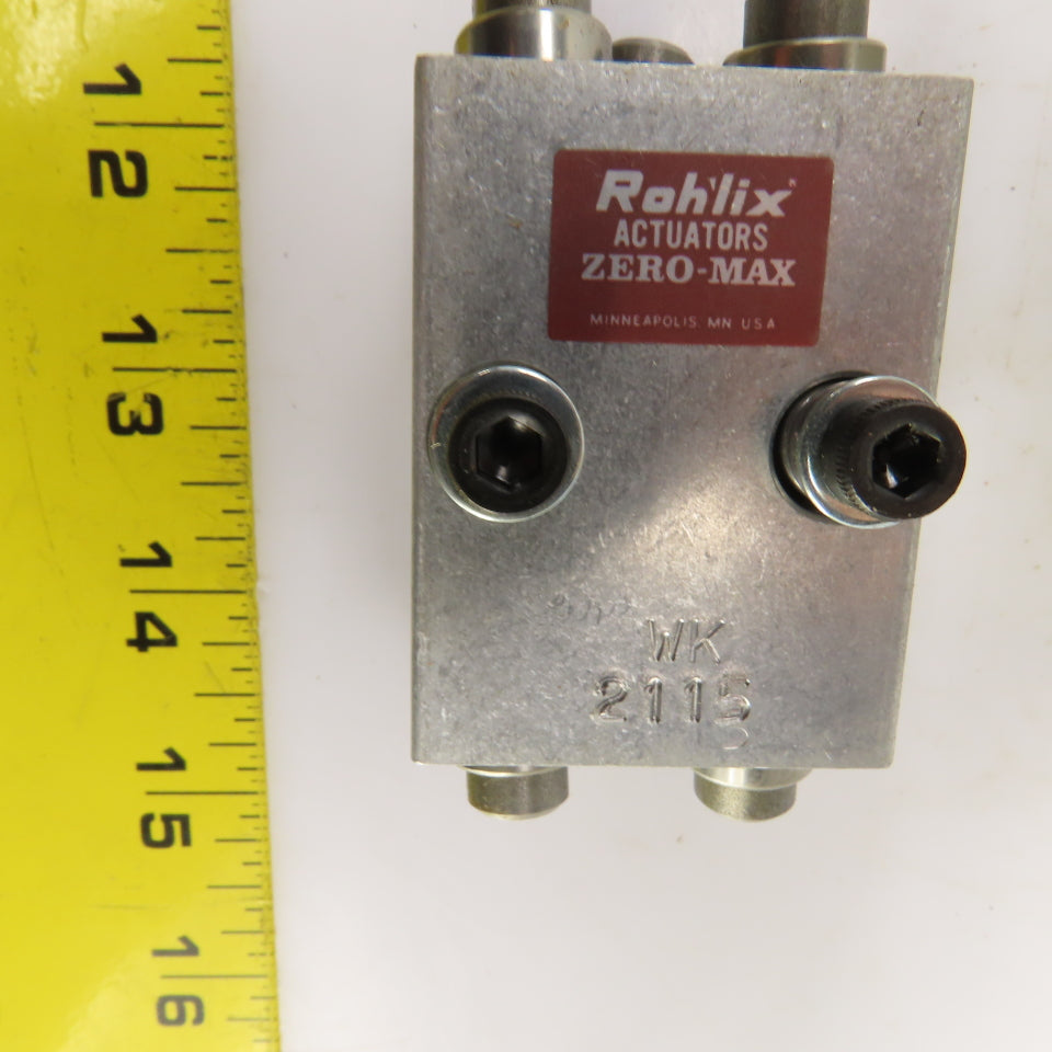 RohLix WK 2115 Zero-Max Linear Actuator 1/2" Shaft 30 LB Thrust