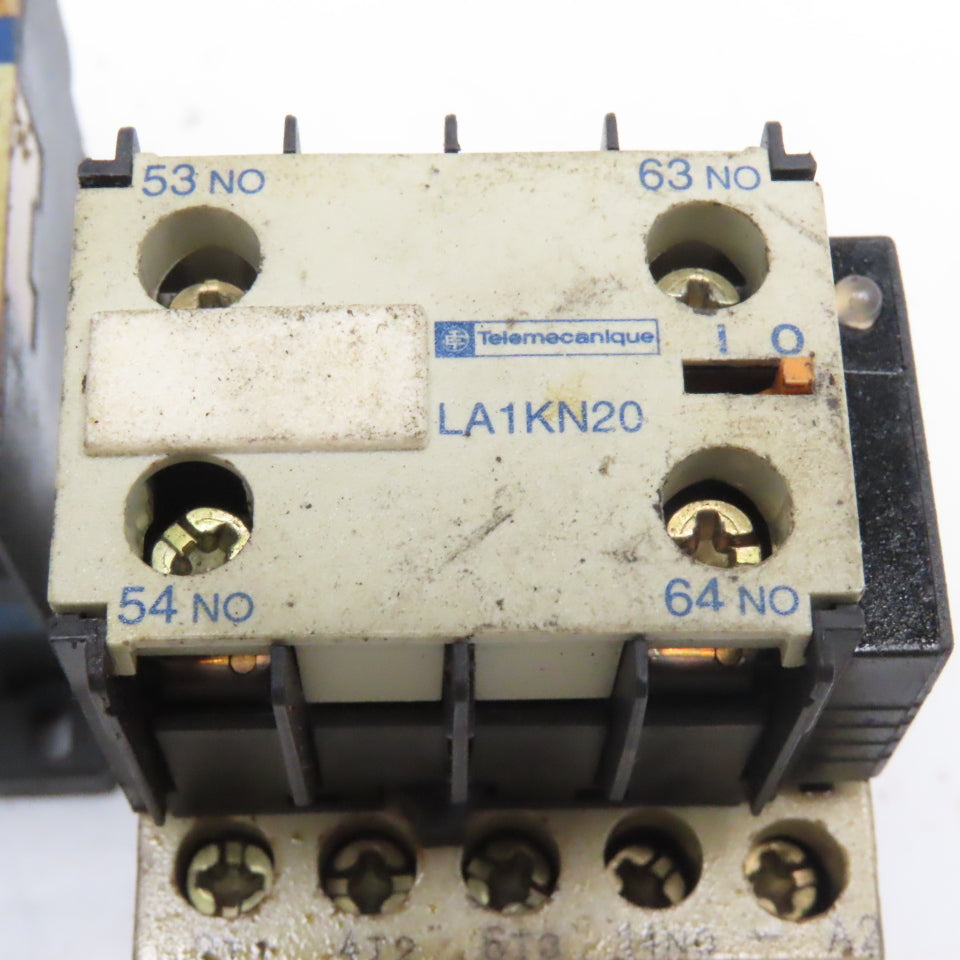 Telemecanique LP1K0910 600V 5Hp Contactor W/ Auxiliary 24V Coil Lot of 3