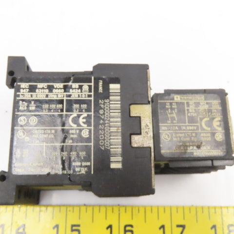 Telemecanique LP1K0910 600V 5Hp Contactor W/ Auxiliary 24V Coil Lot of 3