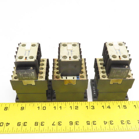 Telemecanique LP1K0910 600V 5Hp Contactor W/ Auxiliary 24V Coil Lot of 3