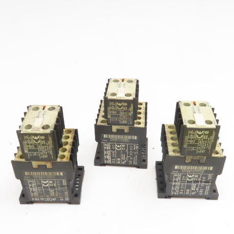 Telemecanique LP1K0910 600V 5Hp Contactor W/ Auxiliary 24V Coil Lot of 3