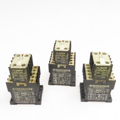 Telemecanique LP1K0910 600V 5Hp Contactor W/ Auxiliary 24V Coil Lot of 3