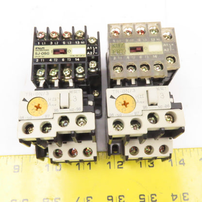 Fuji SJ-0SG TR-0N/3 Contactor 440V 2.2kW 24VDC Coil 2.2-3.4A Trip Lot Of 2