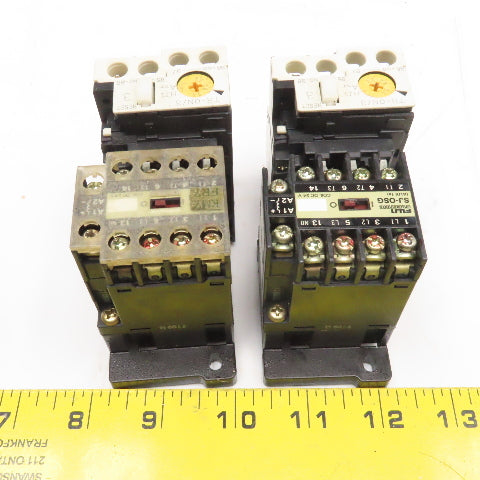 Fuji SJ-0SG TR-0N/3 Contactor 440V 2.2kW 24VDC Coil 2.2-3.4A Trip Lot Of 2