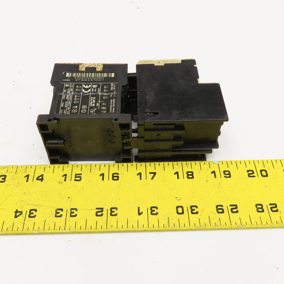 Telemecanique LP1K0610 LR2K0308 Magnetic Contactor 600V 3Hp 1.8-2.6A Trip 24VDC