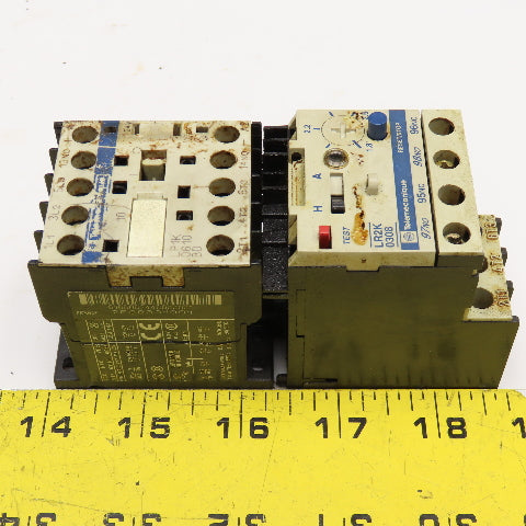 Telemecanique LP1K0610 LR2K0308 Magnetic Contactor 600V 3Hp 1.8-2.6A Trip 24VDC