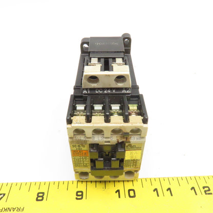 Fuji SC-0/G 4GC0F0 Magnetic Contactor 600V 5Hp 24VDC Coil