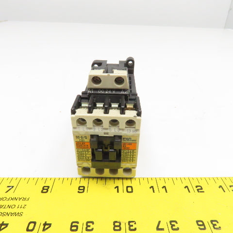 Fuji SC-0/G 4GC0F0#10 Magnetic Contactor 600V 5Hp 24VDC Coil