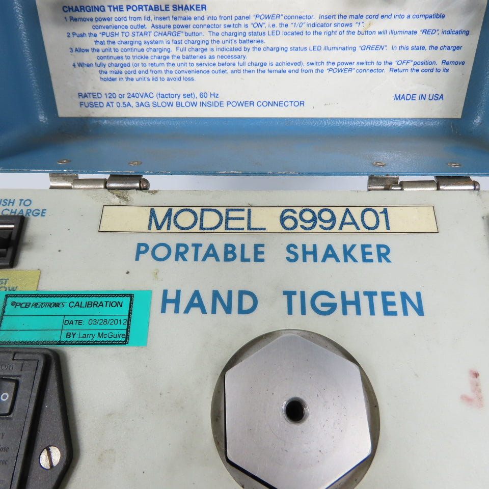 TM Industrial Monitoring System 699A01 Portable Shaker System 120/240VAC 100HZ