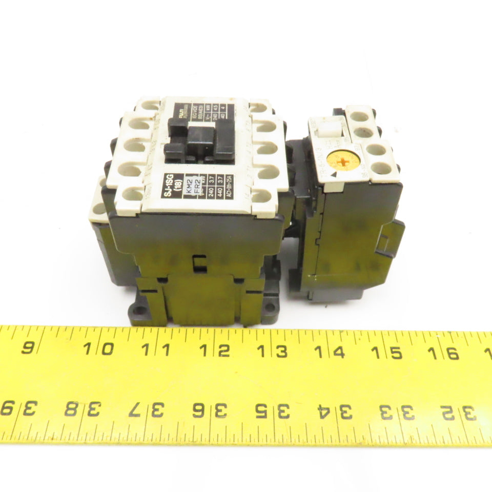 Fuji SJ-1SG Magnetic Contactor 440V 4kW TR-5-1N/3 5-8A Overload 24VDC Coil