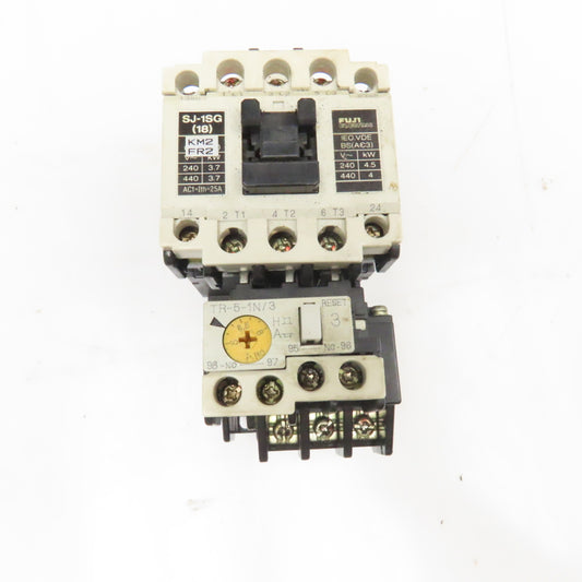 Fuji SJ-1SG Magnetic Contactor 440V 4kW TR-5-1N/3 5-8A Overload 24VDC Coil