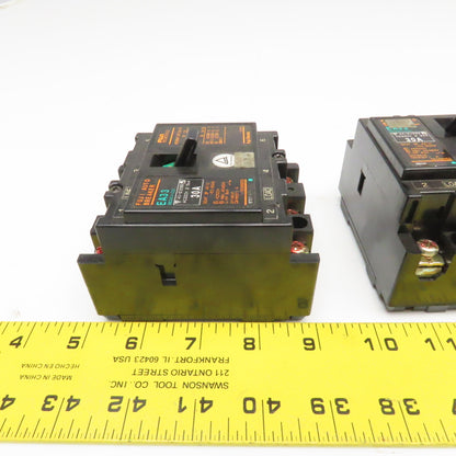 Fuji EA33 30A 220V 3 Pole Circuit Breaker Lot Of 3