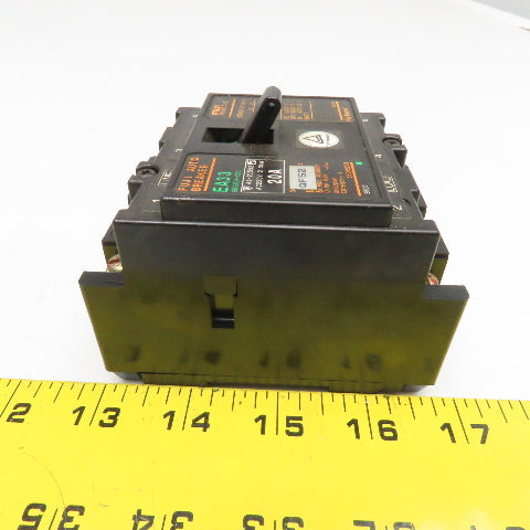 Fuji EA33 20A 460V 3 Pole Circuit Breaker Lot Of 4