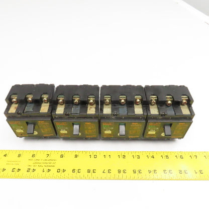 Fuji EA33 20A 460V 3 Pole Circuit Breaker Lot Of 4